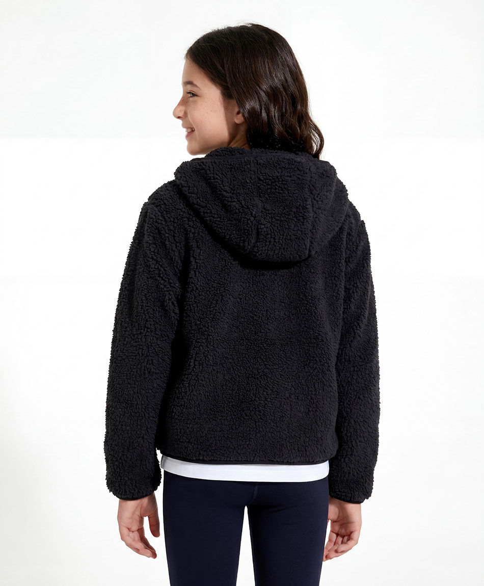 Buzo ni&ntilde;a sherpas negro