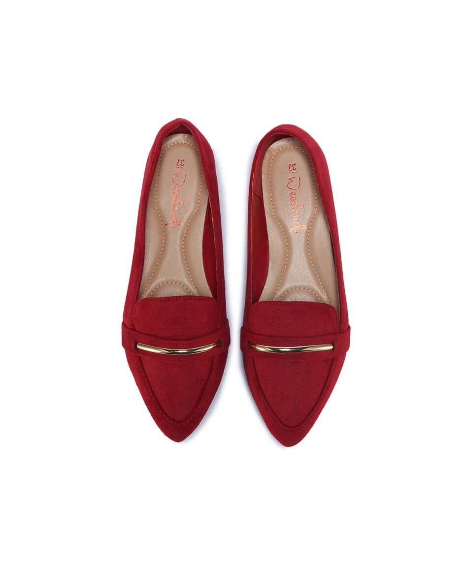 Ballerina mujer metal gol rojo&nbsp;