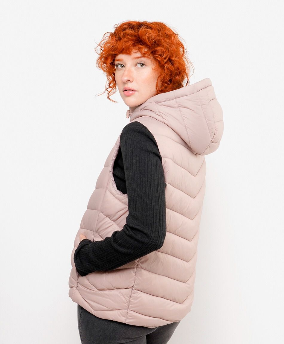 Parka mujer sin mangas acolchada