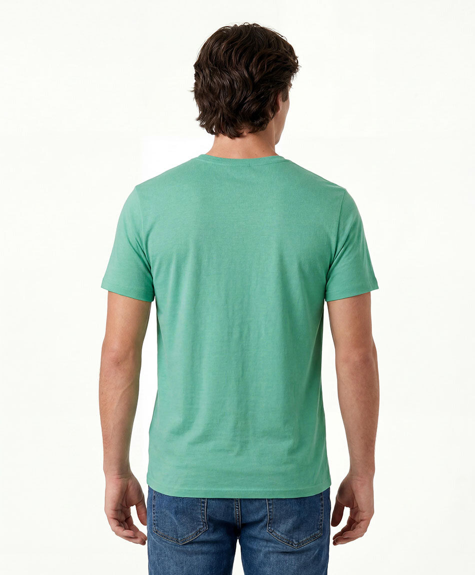 Remera hombre cuello en v lisa