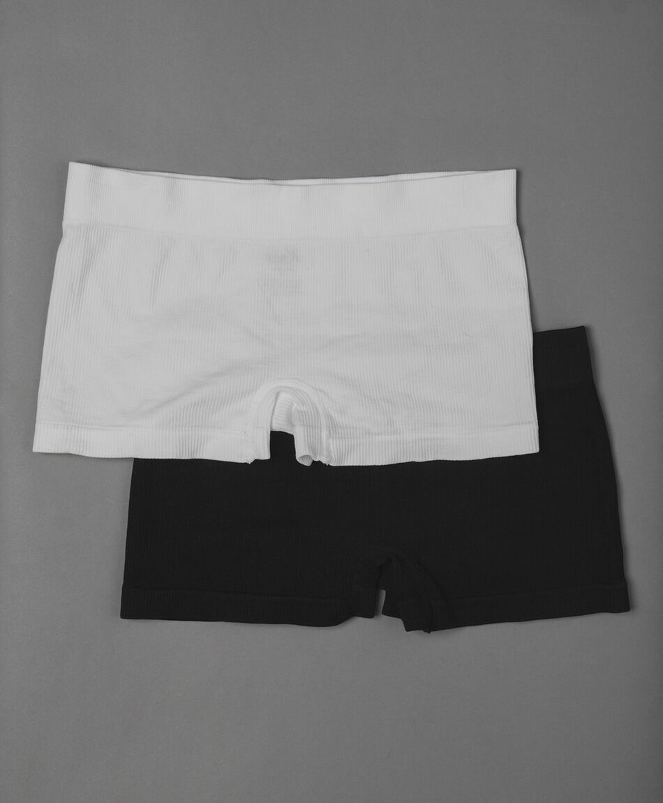 Pack 2 boxer mujer acanalados