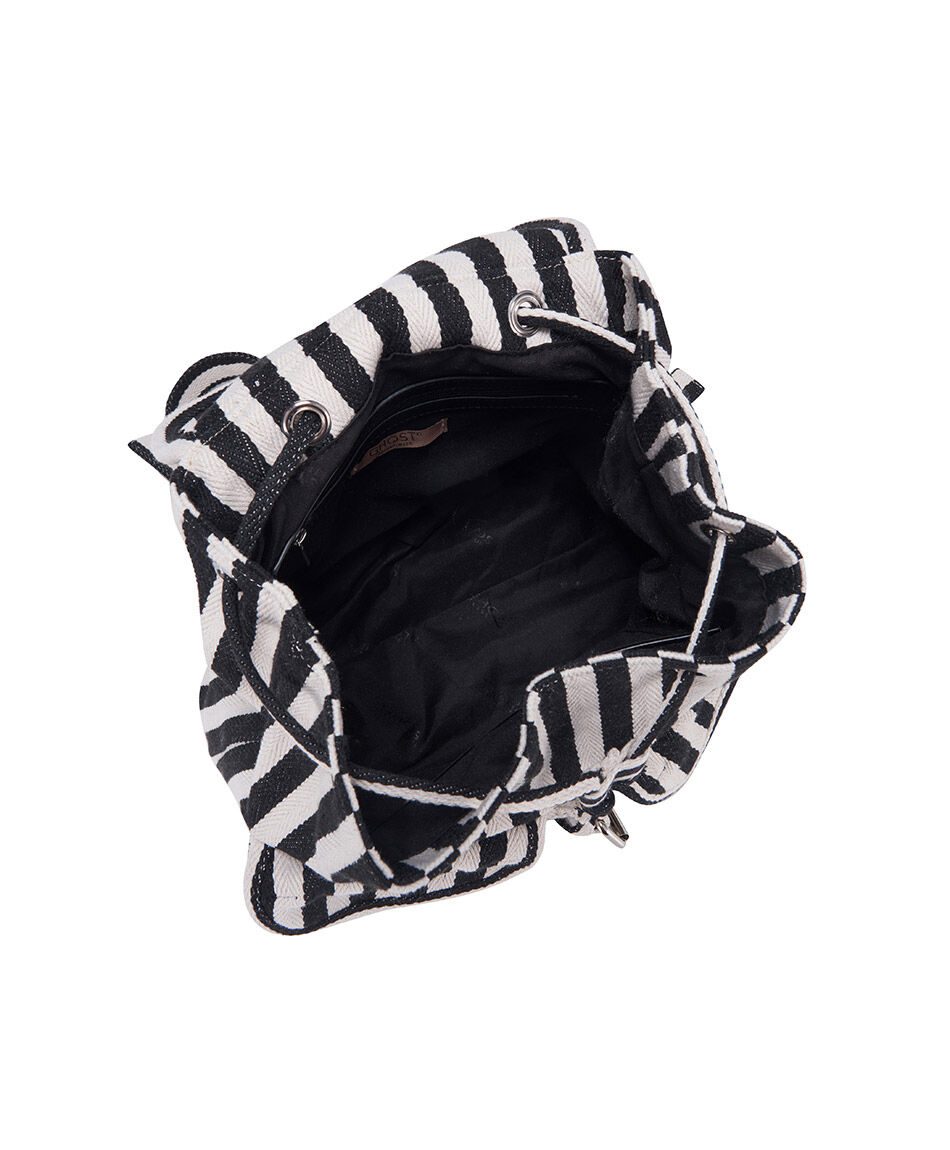 Mochila mujer tela l&iacute;neas