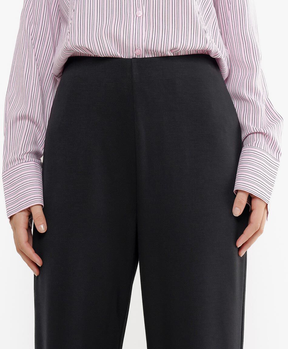 Pantal&oacute;n mujer wide roma negro