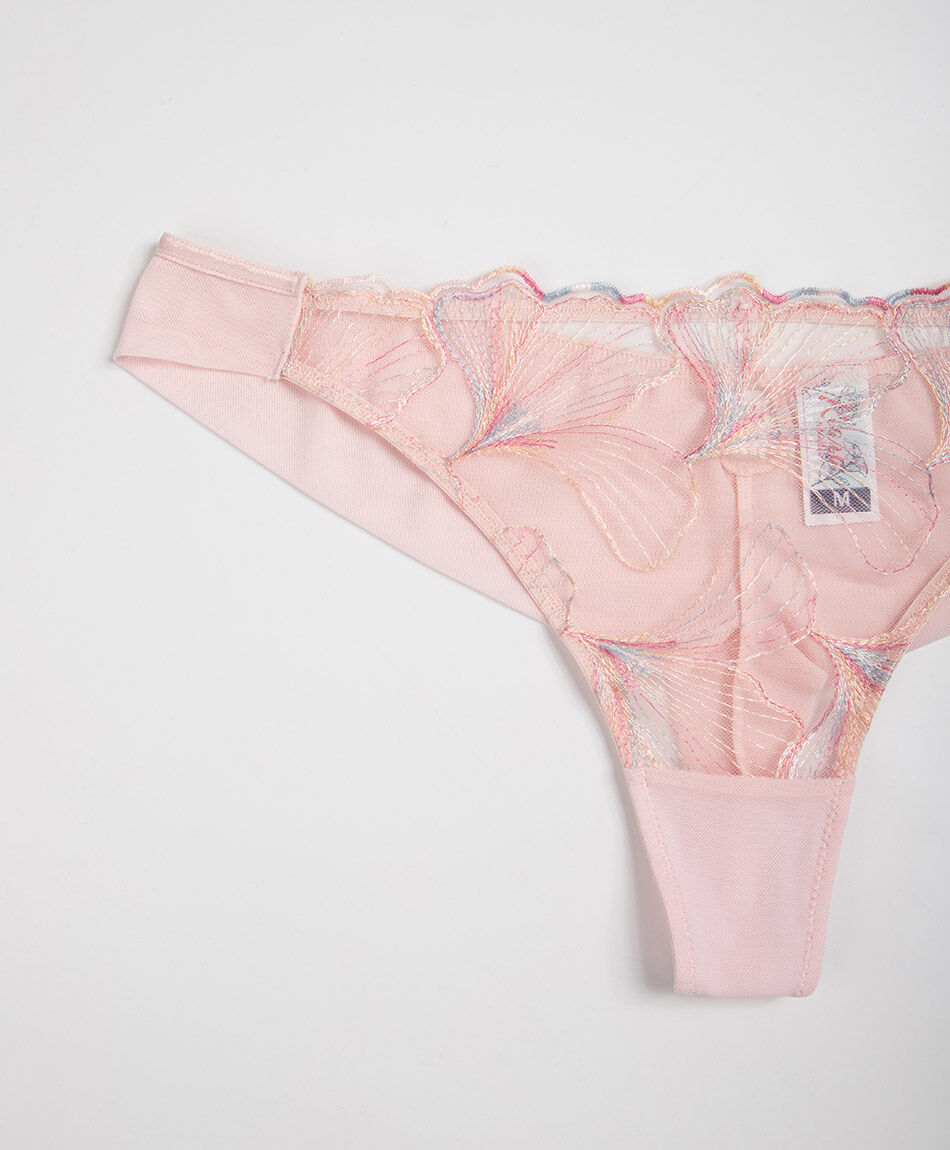 Bombacha bikini mujer encajes bicolor