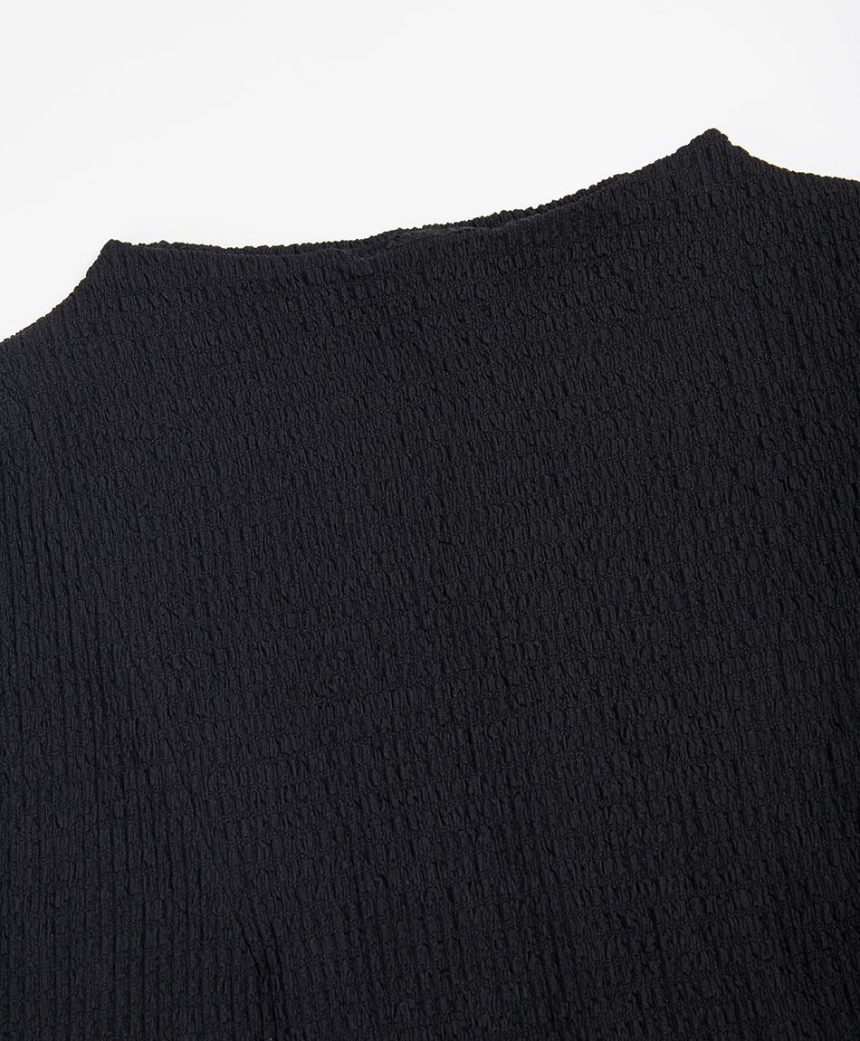 Remera mujer mini cuello textura