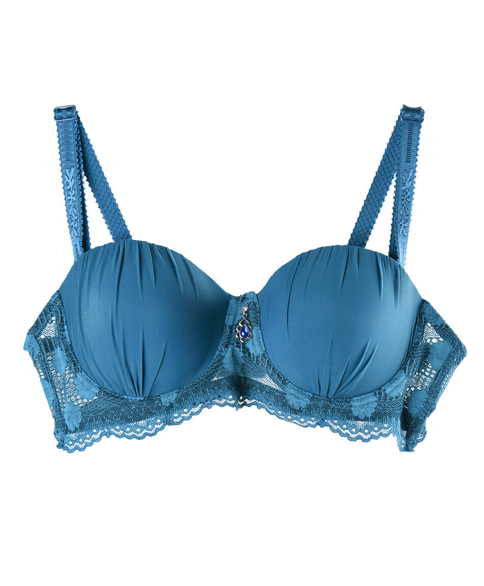 Corpi&ntilde;o mujer pliegues encajes joya