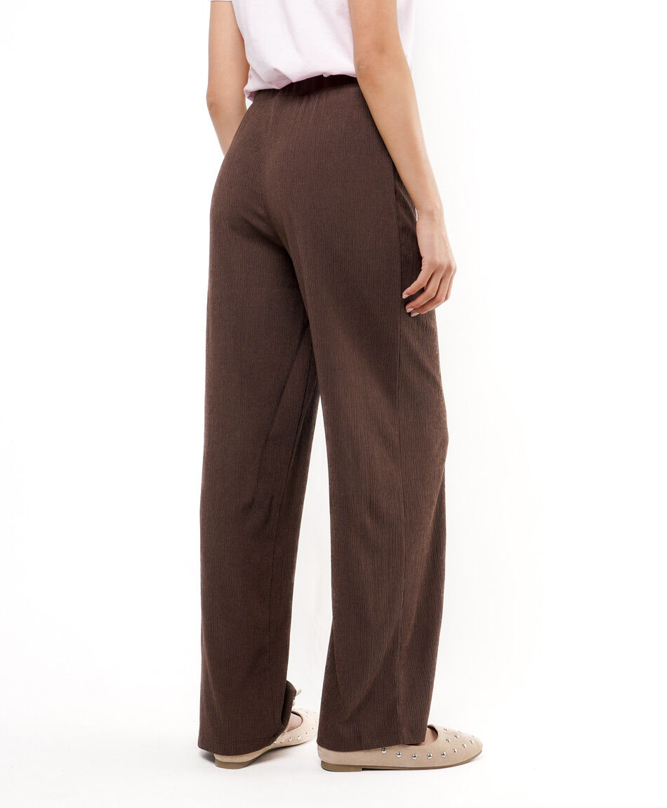 Pantalon mujer tiro recto clasico