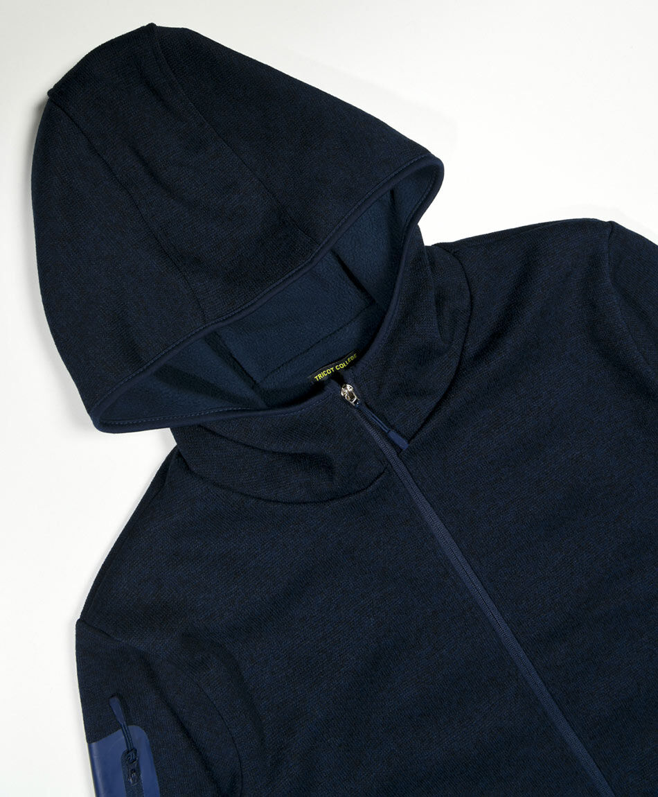 Chaqueta escolar cierres azul oscuro