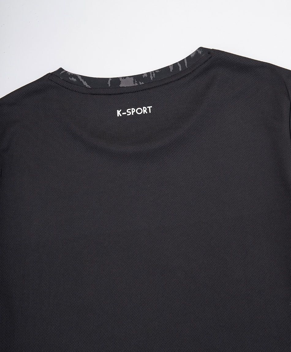 Remera deportiva mujer abstracto black