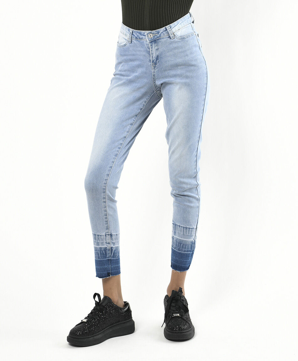 Jeans mujer basta oscura skinny fit
