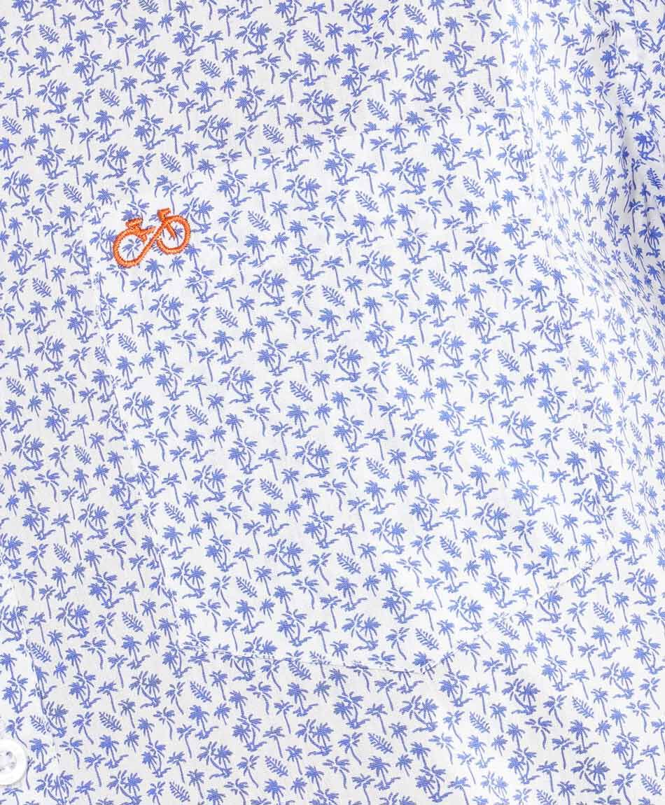 Camisa hombre mini palmeras