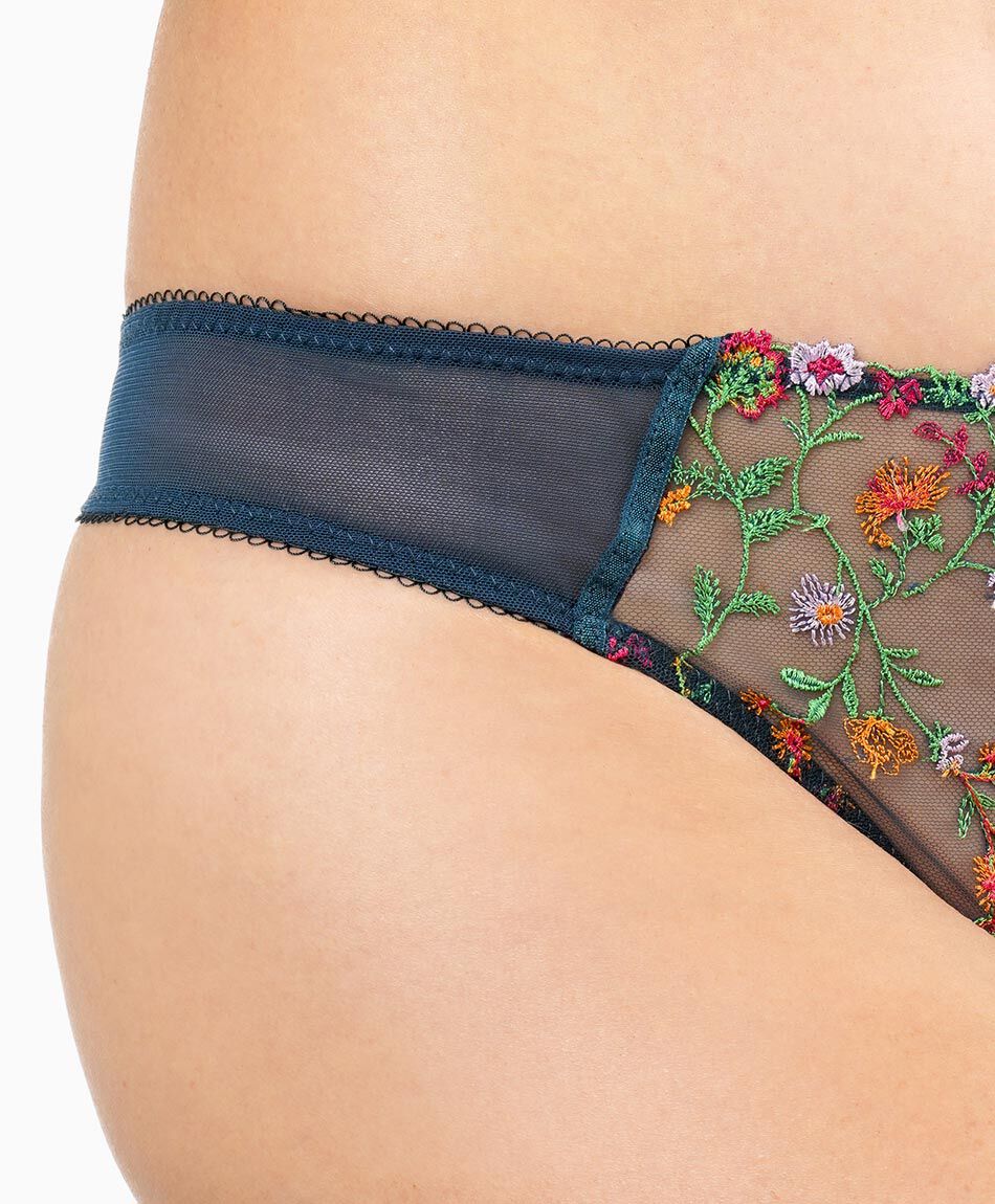 Colaless mujer mix flores bordadas