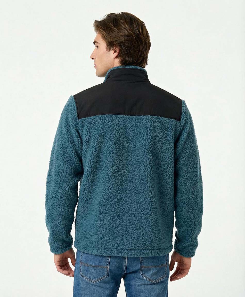 Campera deportiva hombre bicolor