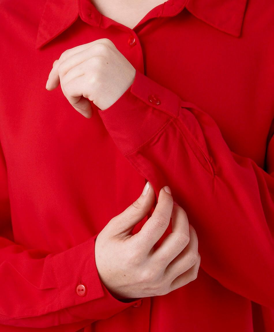 Camisa mujer camisera roja