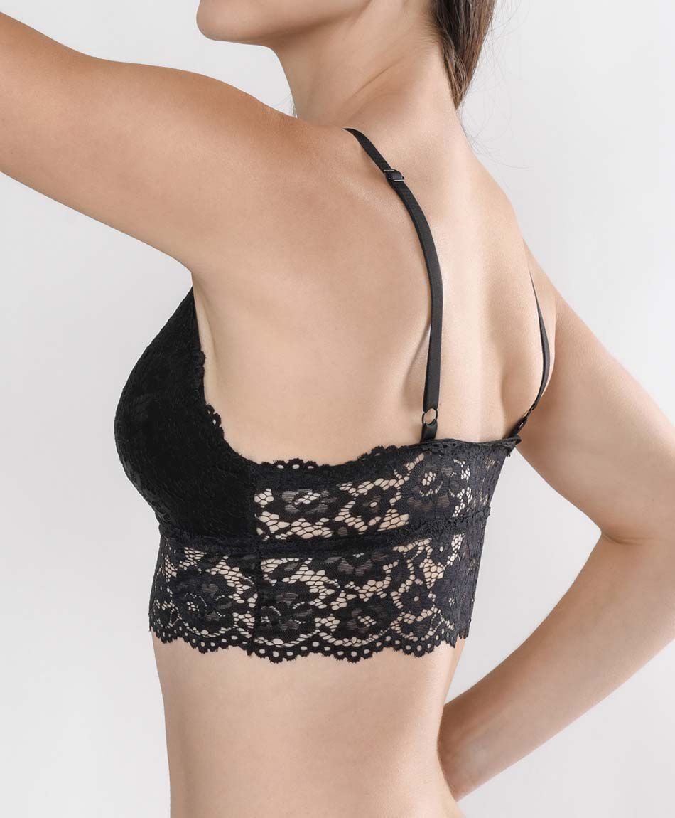 Bralette mujer encaje floral