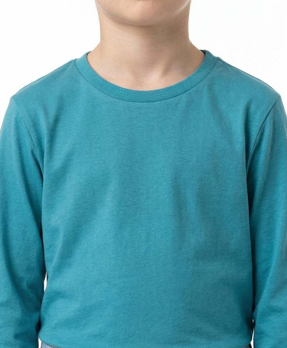 Remera ni&ntilde;o b&aacute;sica manga larga