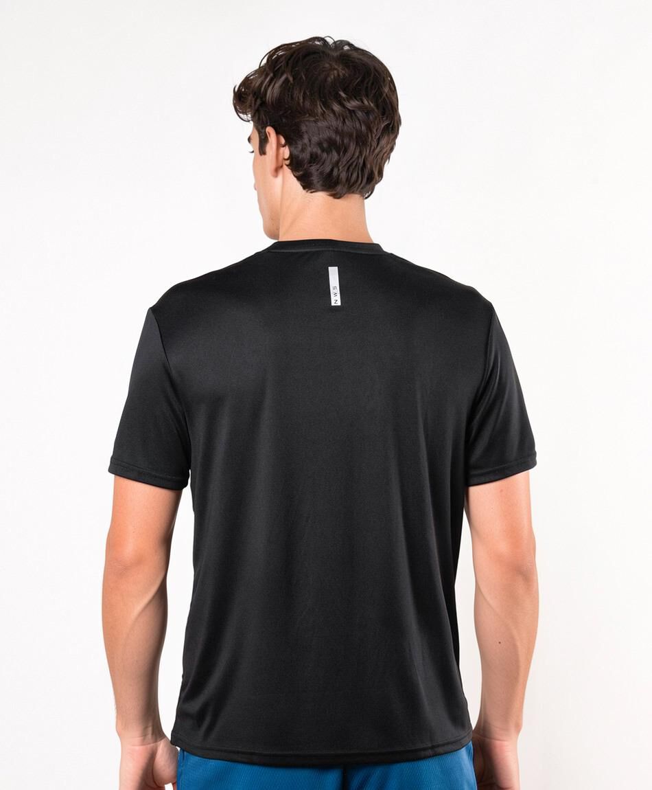 Polera deportiva hombre running lisa