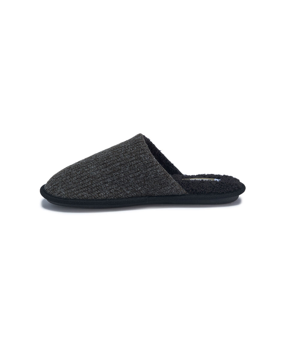 Pantufla hombre tejido grey