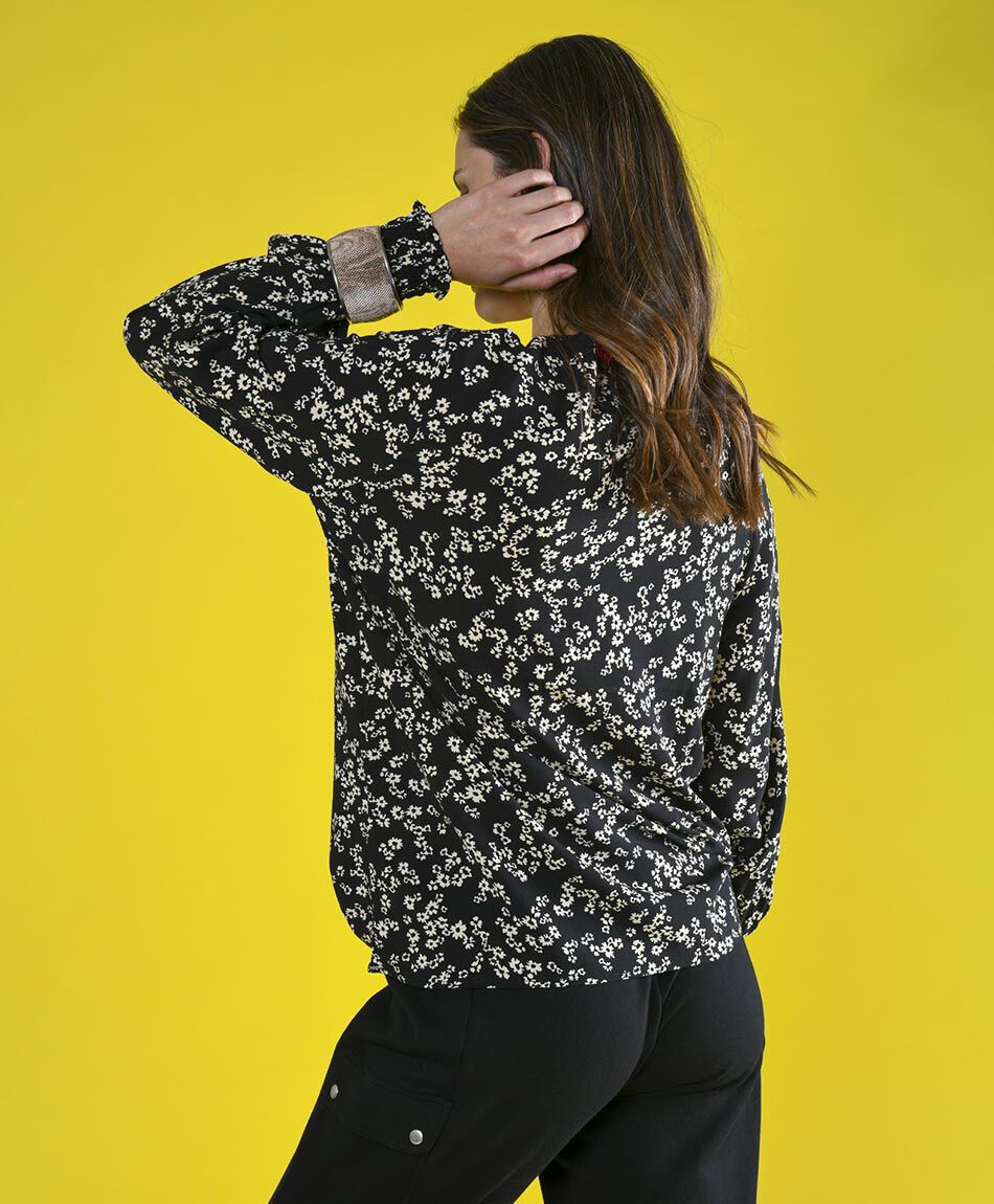 Blusa oversize manga larga