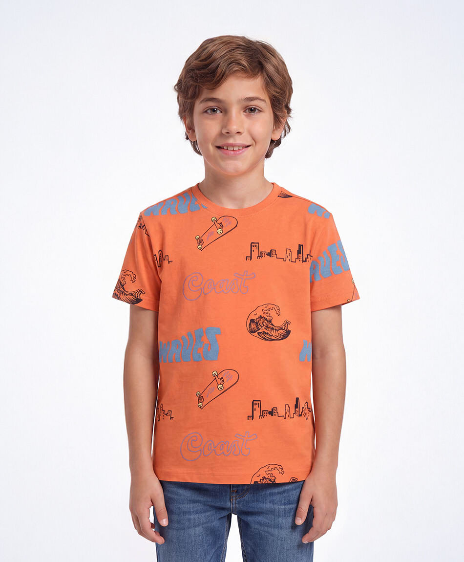 Remera nino skate city