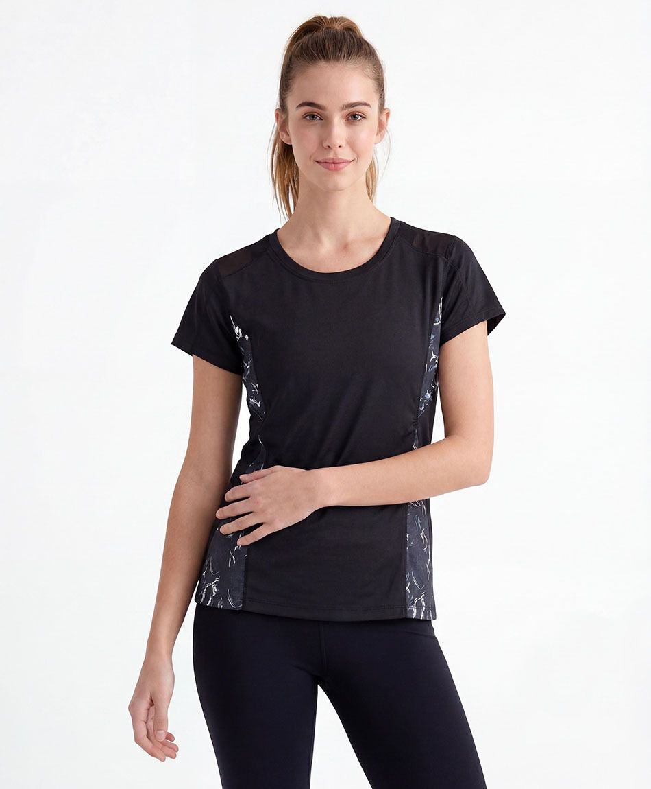 Remera deportiva mujer print dise&ntilde;o