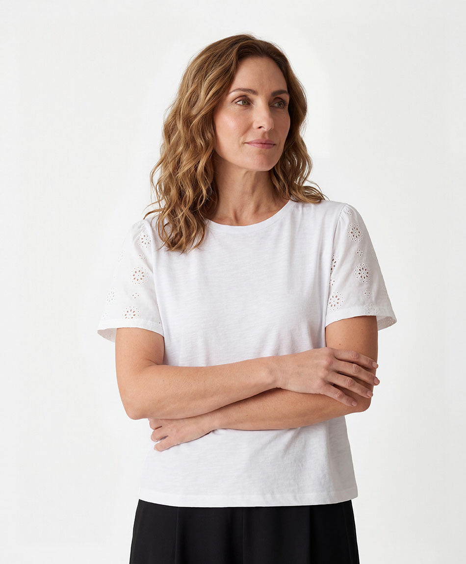 Remera mujer manga globo