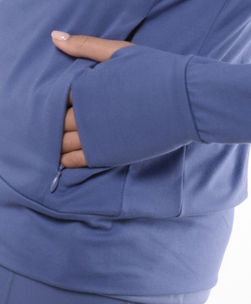 Buzo deportivo mujer azul