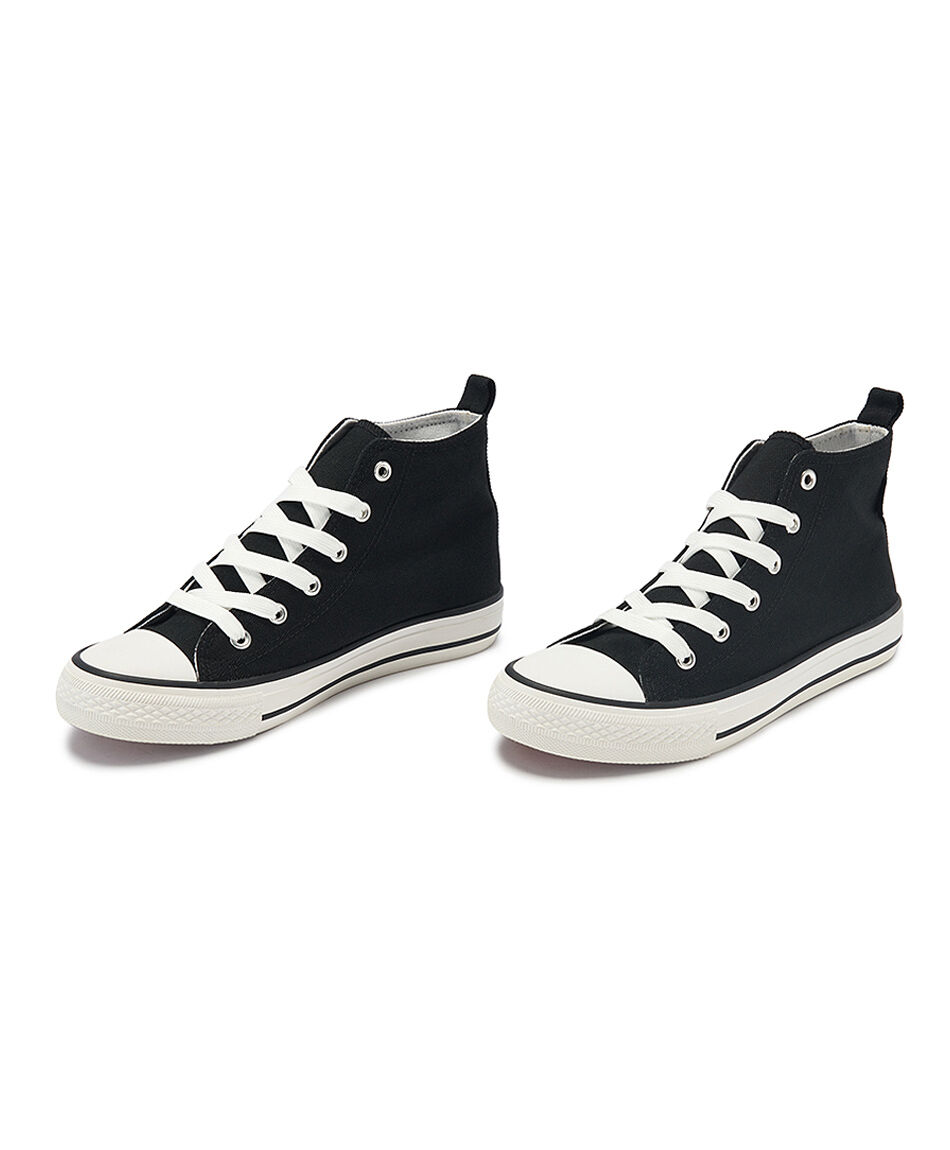 Zapatilla mujer ca&ntilde;a alta lisa
