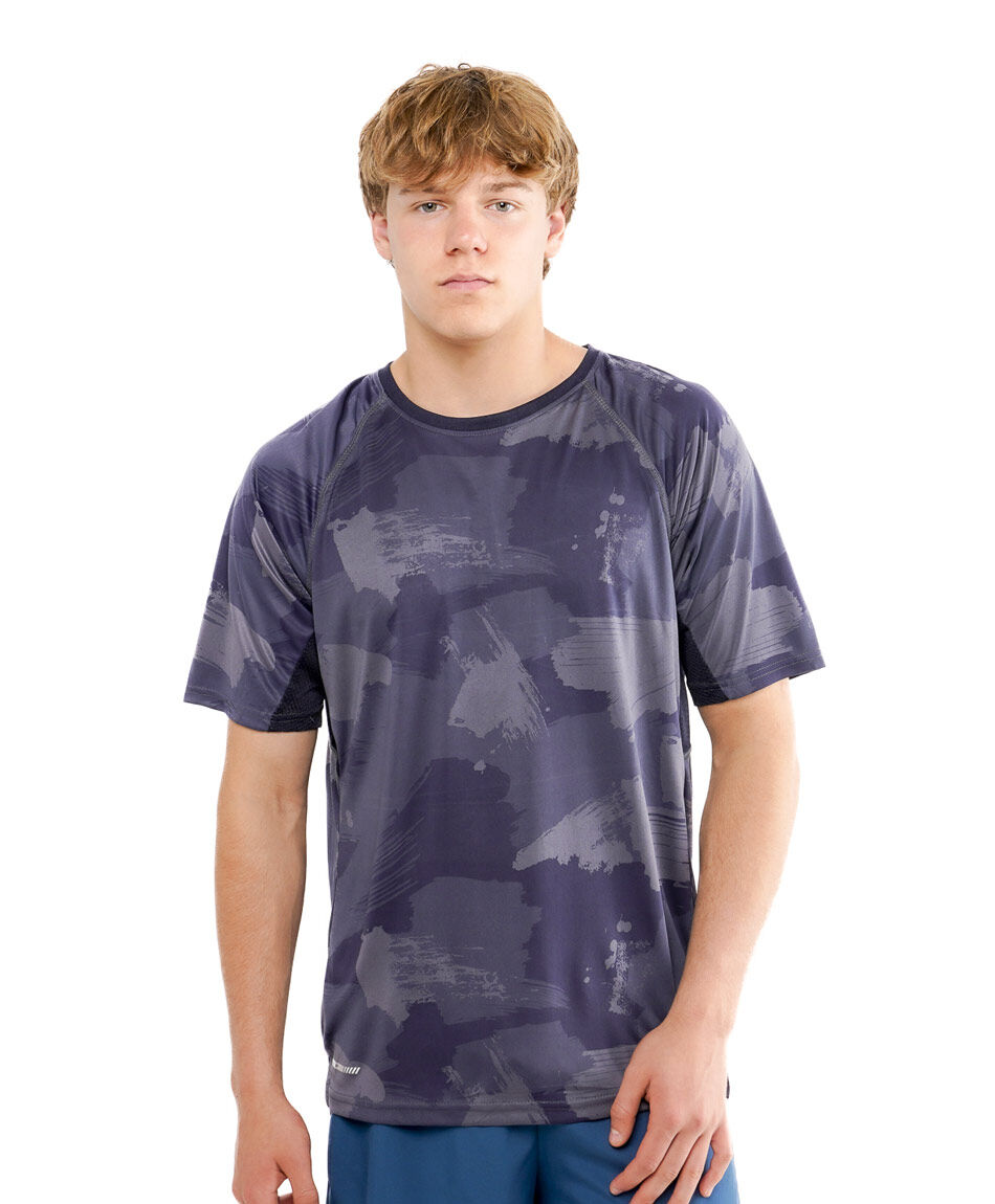 Remera deportiva hombre pinceladas
