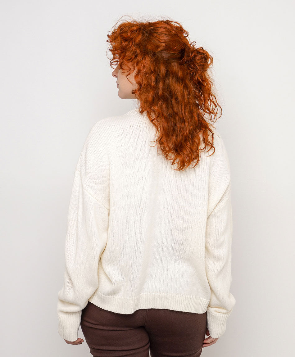 Sweater mujer jacquard bordado rabbit