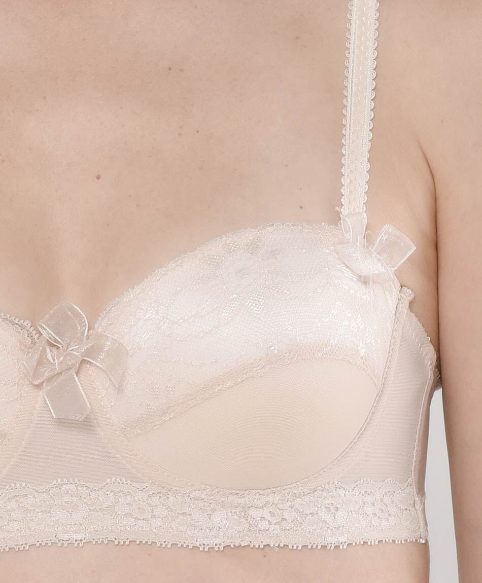 Corpi&ntilde;o mujer encaje mesh strapless