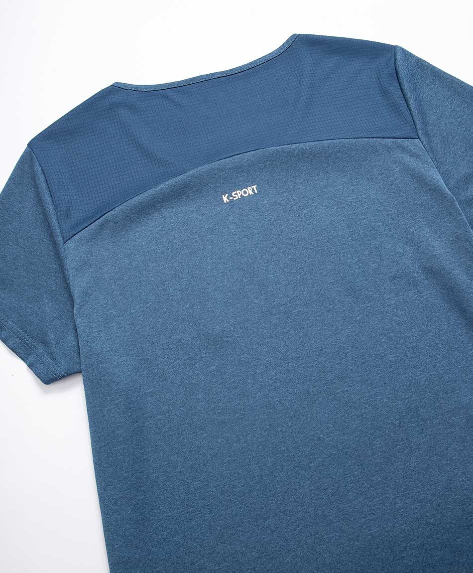 Remera deportiva mujer live blue