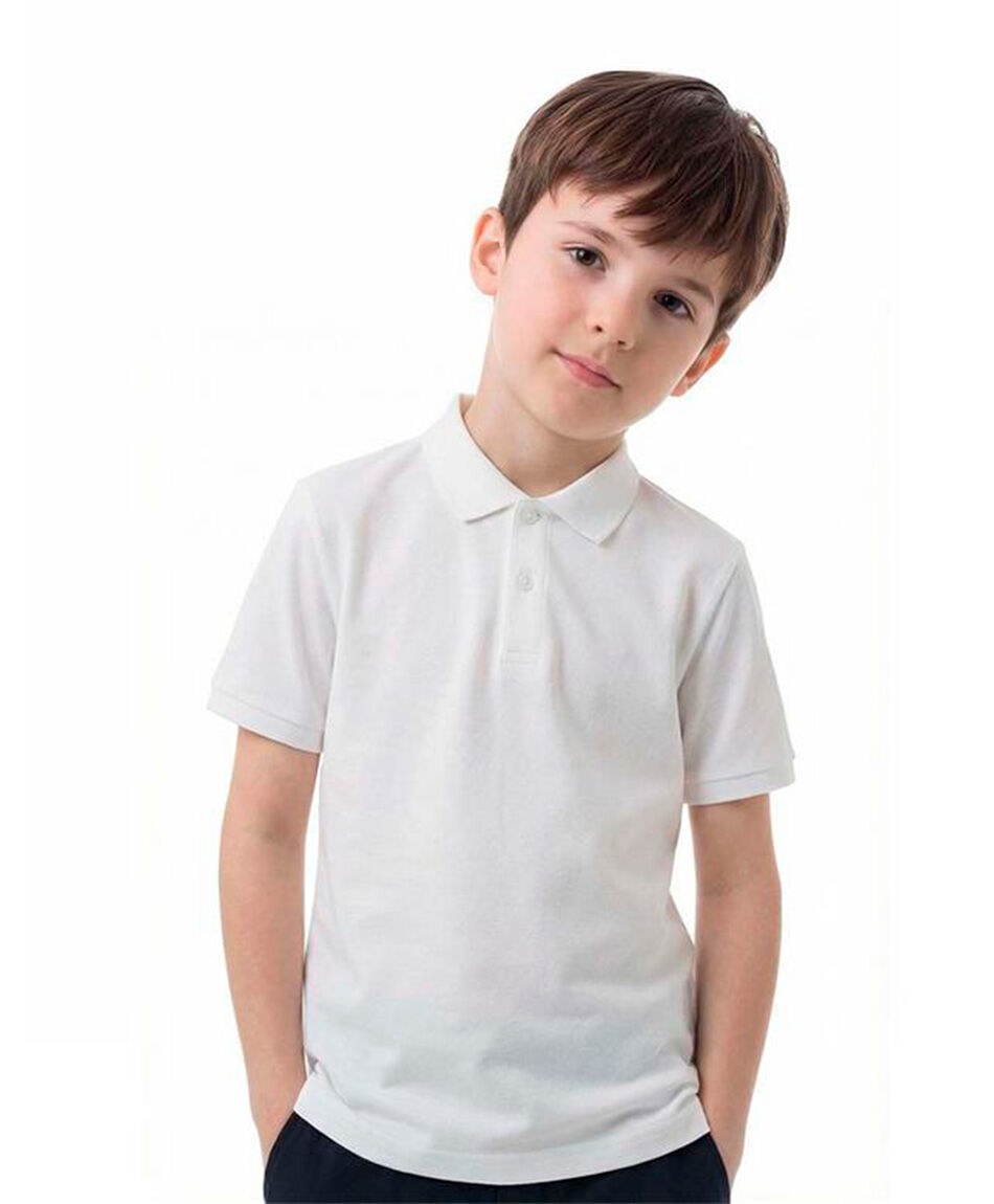 Remera escolar blanca b&aacute;sica