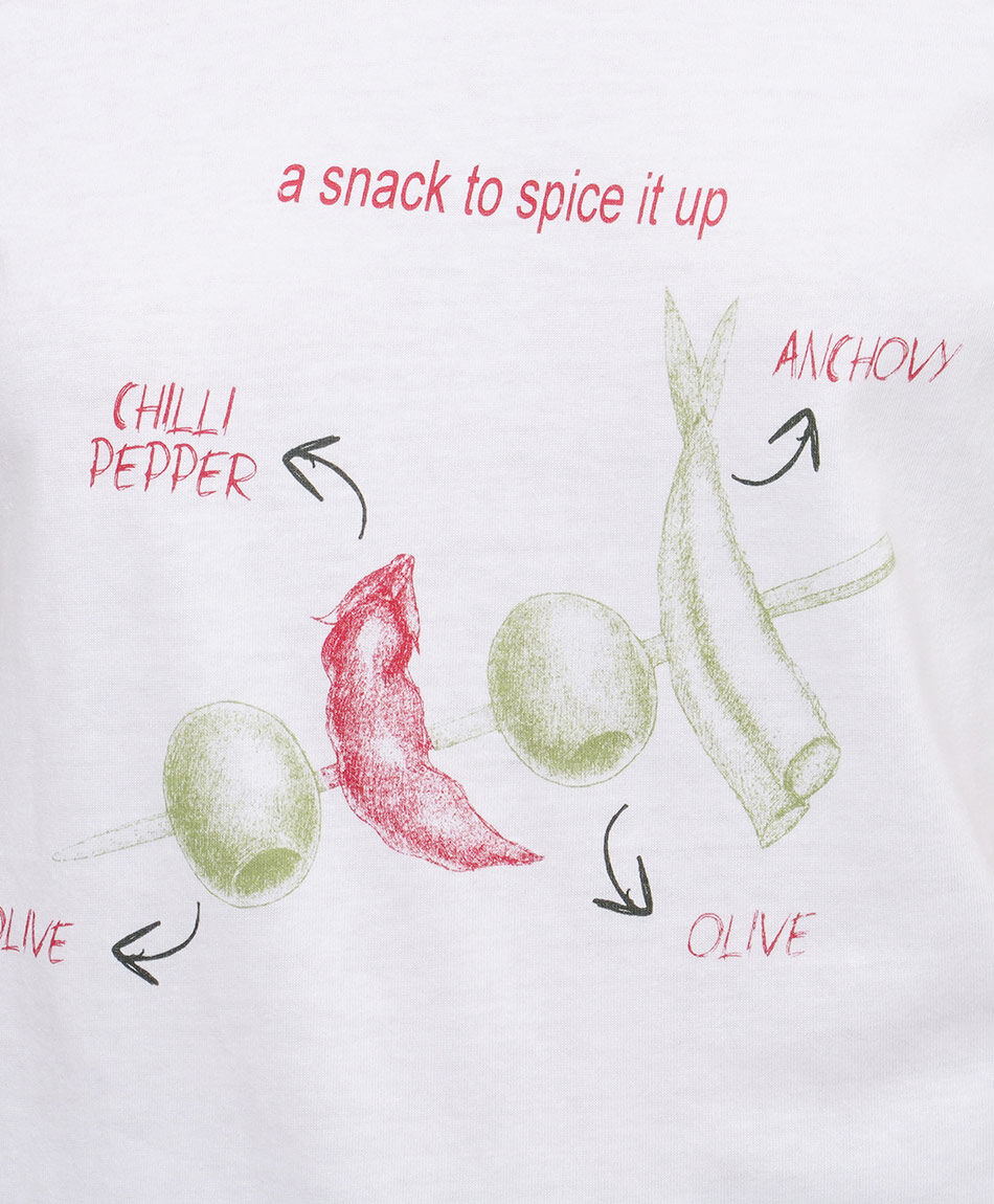 Remera mujer estampado oliva