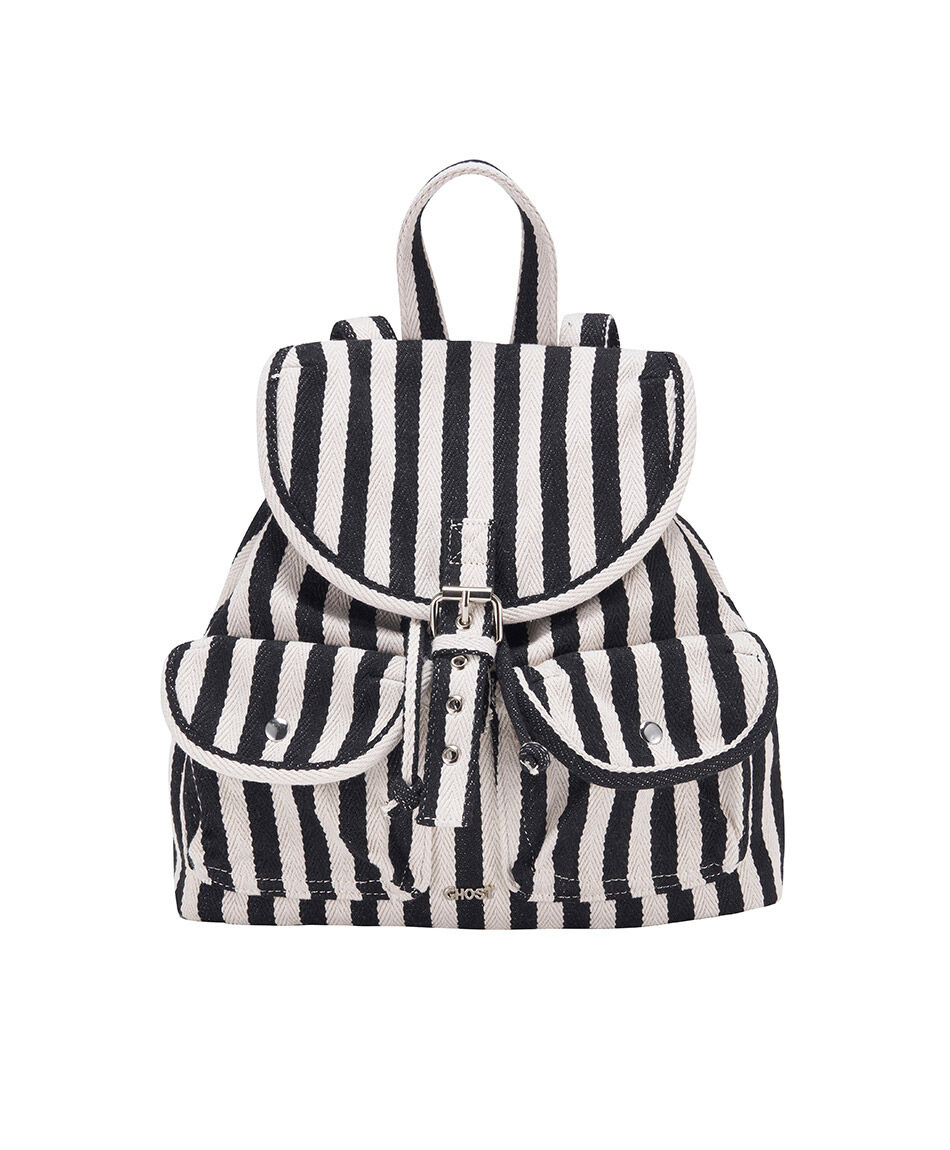 Mochila mujer tela l&iacute;neas