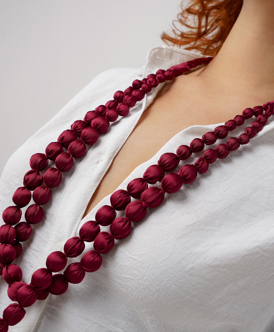 Collar mujer bolitas