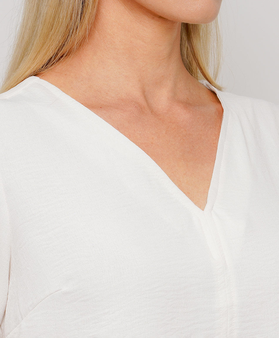 Camisa mujer cuello v