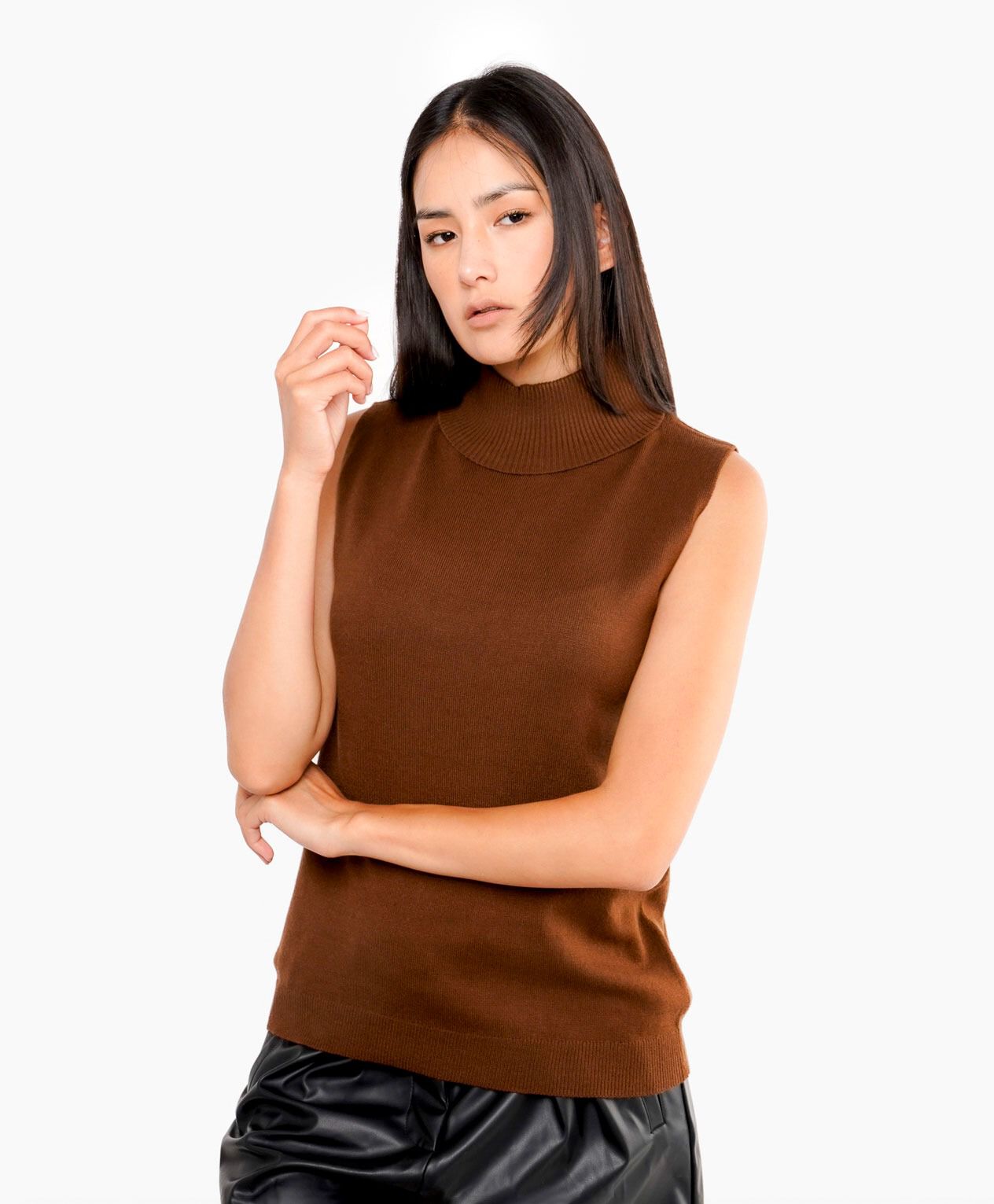 Sweater mujer sin mangas