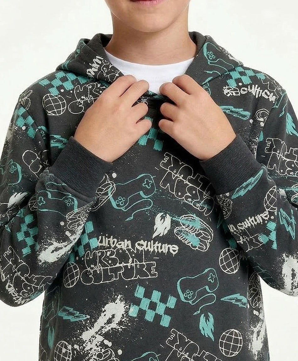 Buzo ni&ntilde;o estampado creativo