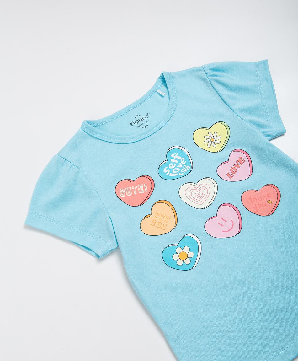 Remera beb&eacute; corazones