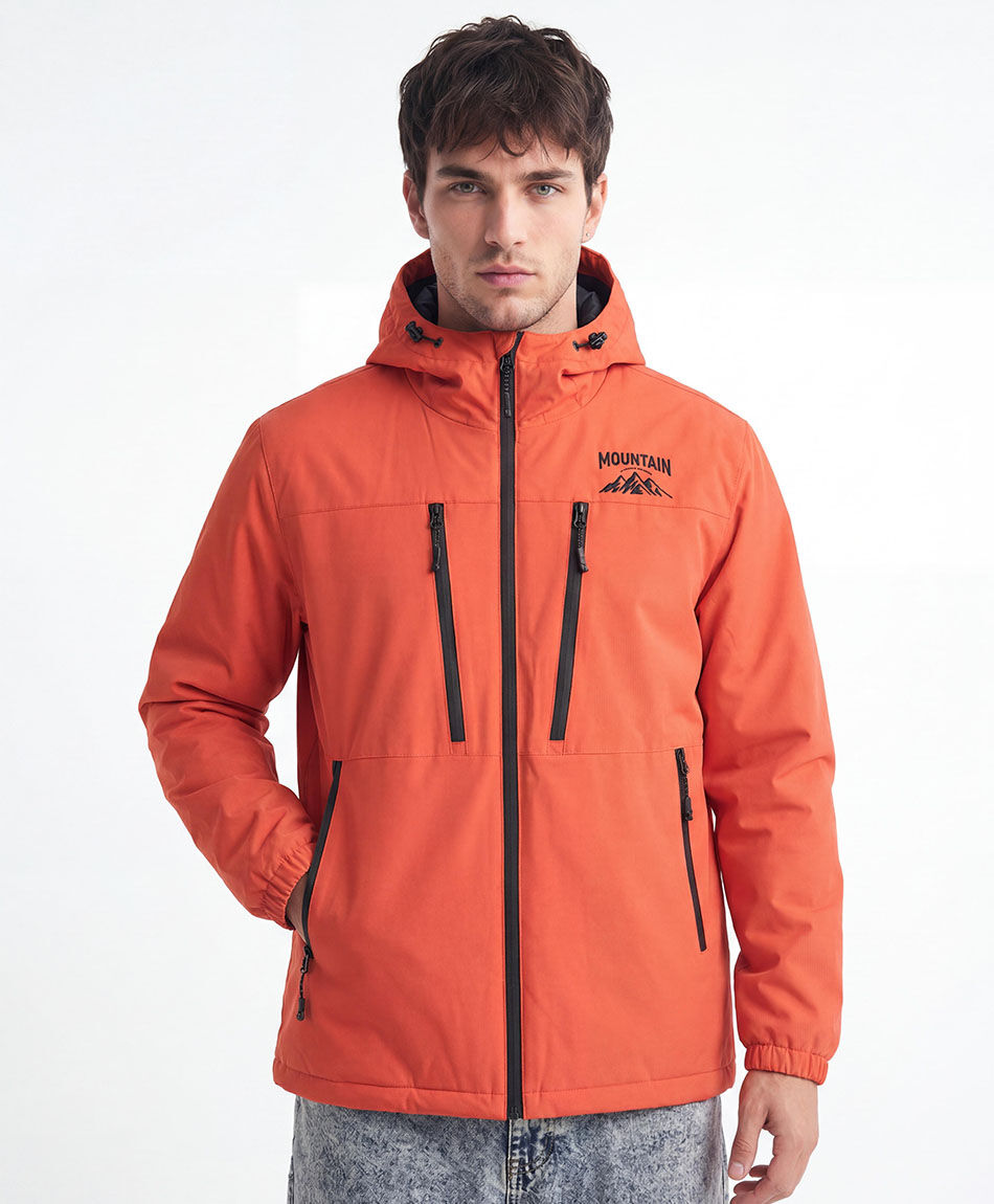 Campera hombre outdoor naranja