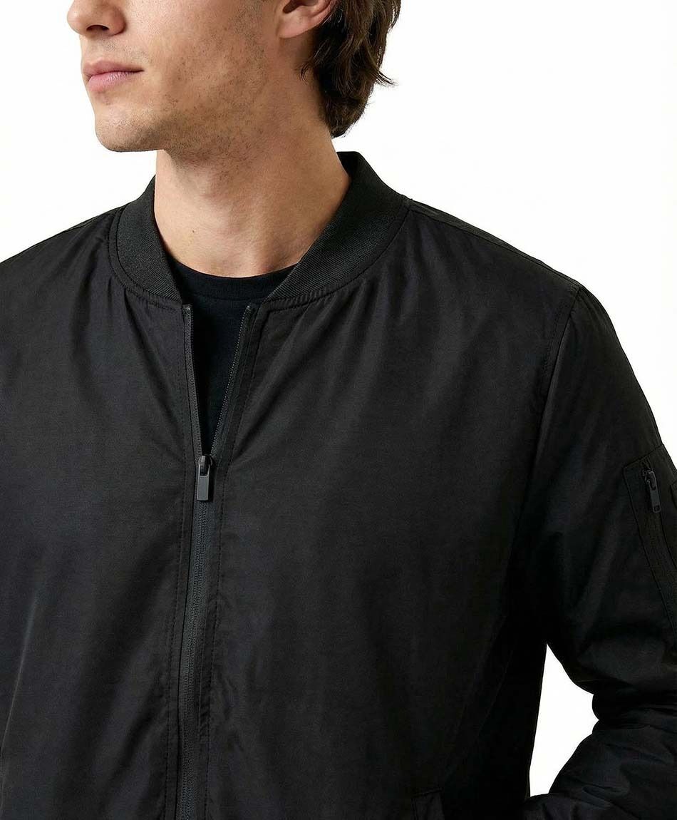 Campera hombre bomber lisa