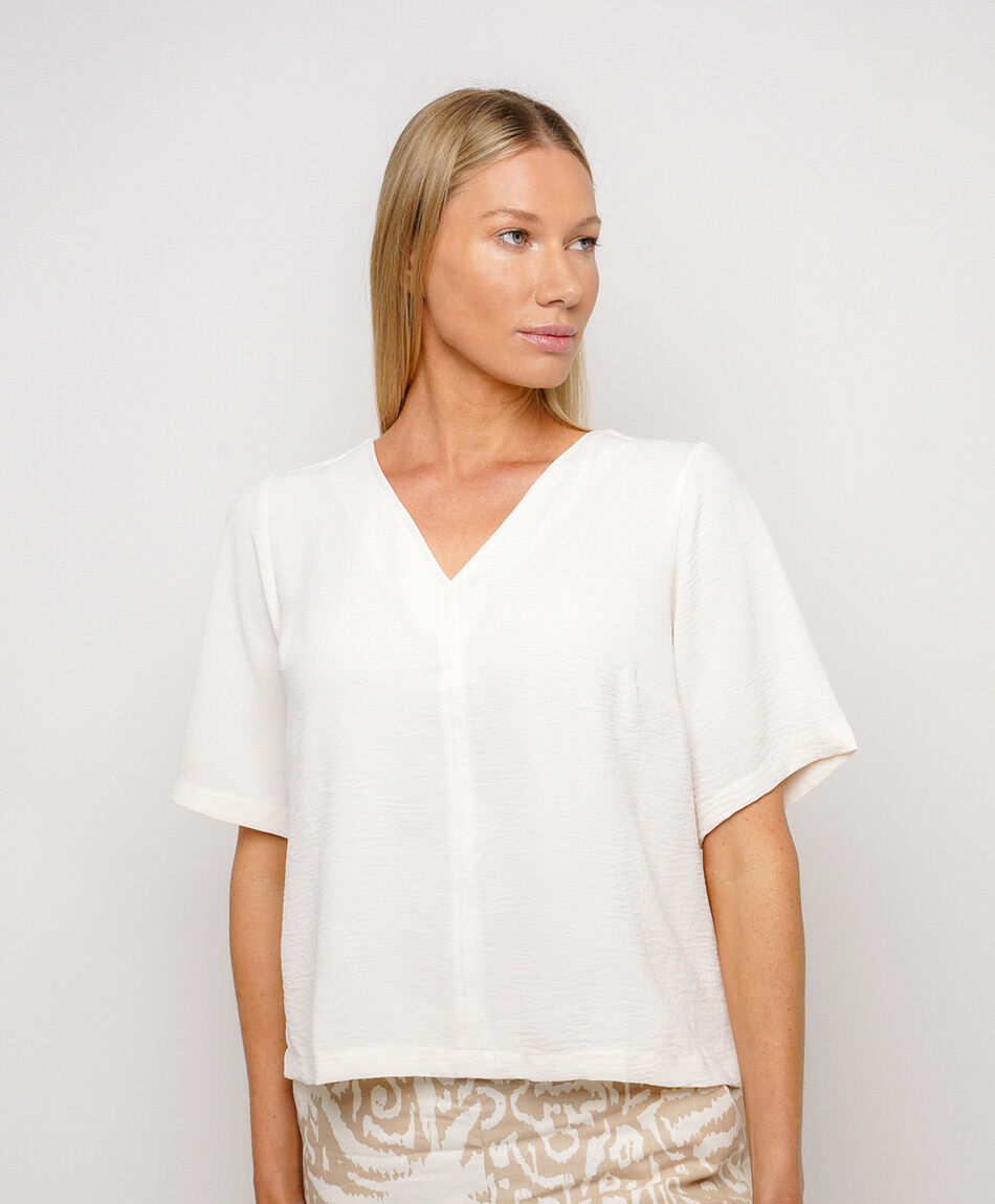 Camisa mujer cuello v