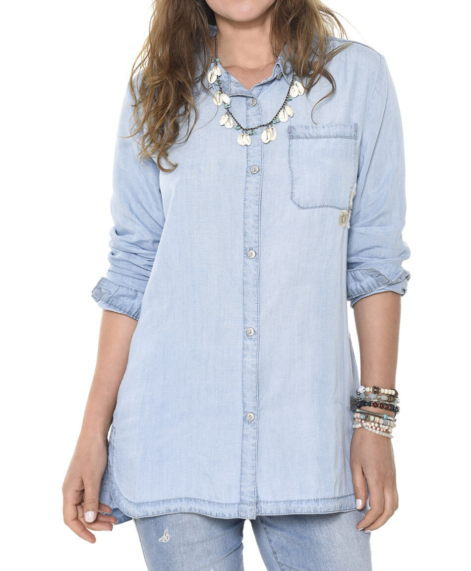 Blusa bordado flores