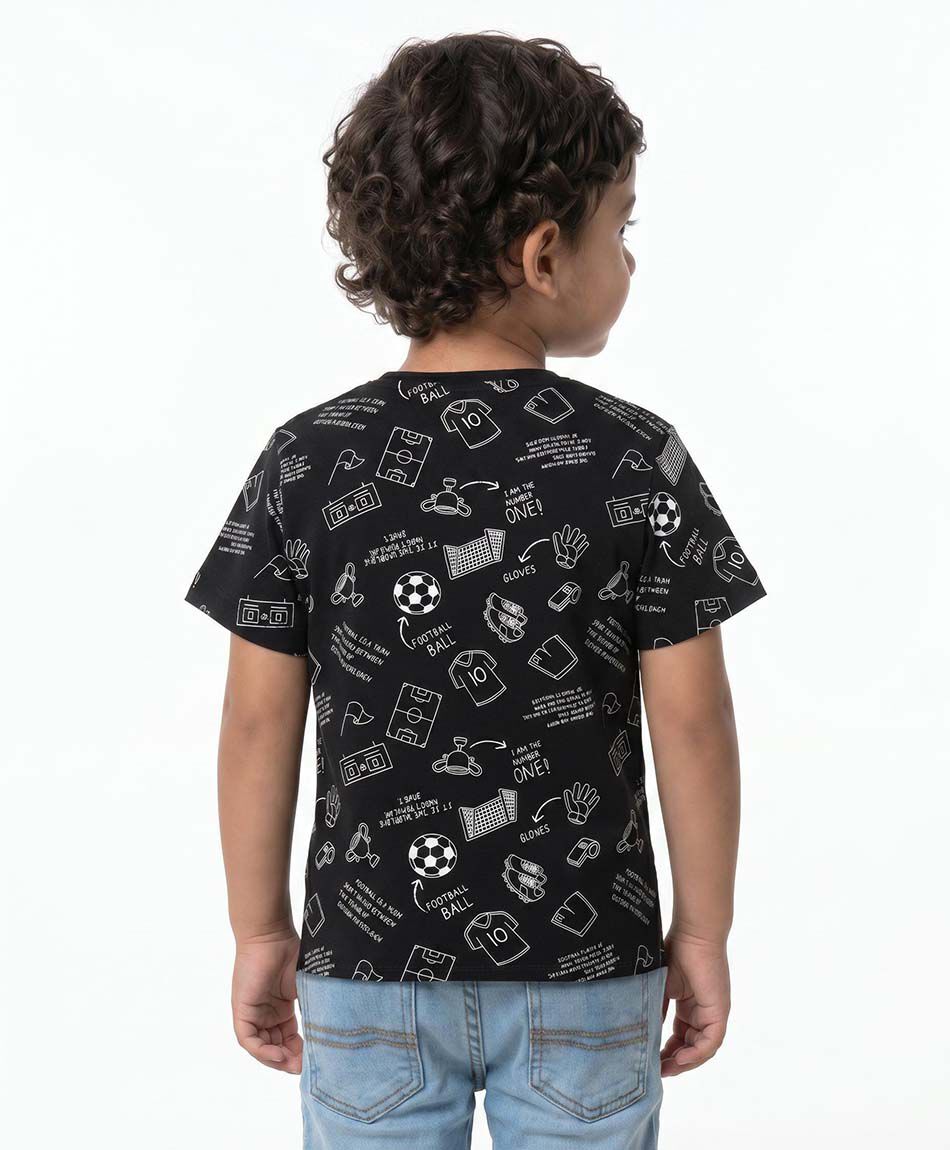 Remera beb&eacute; dibujos f&uacute;tbol