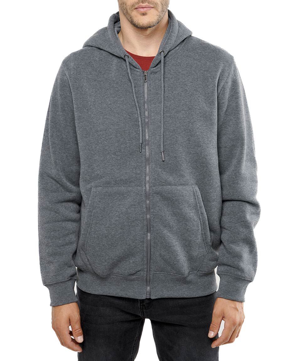 Buzo hombre cierre entero bolsillos