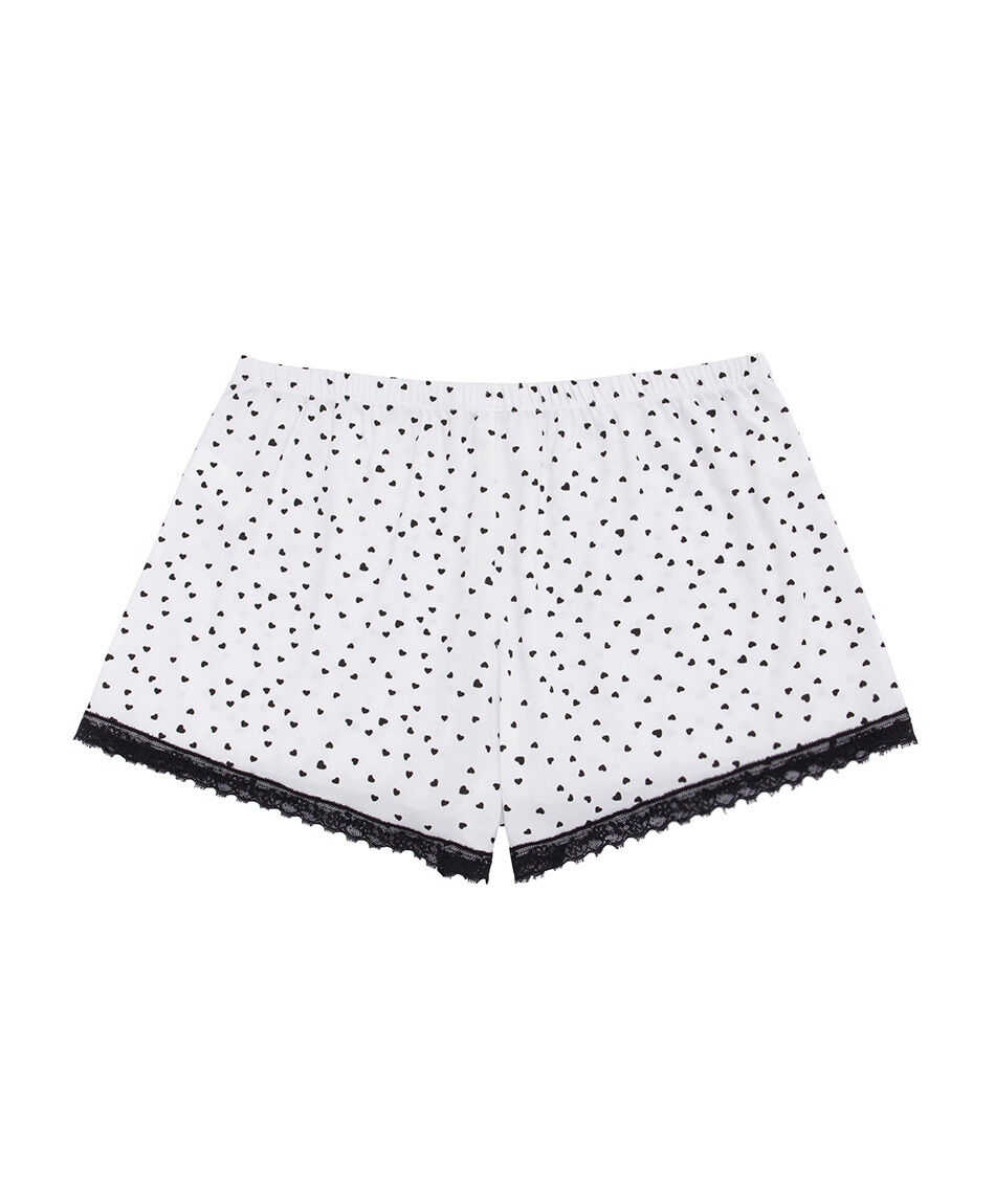 Baby doll mujer corazones black