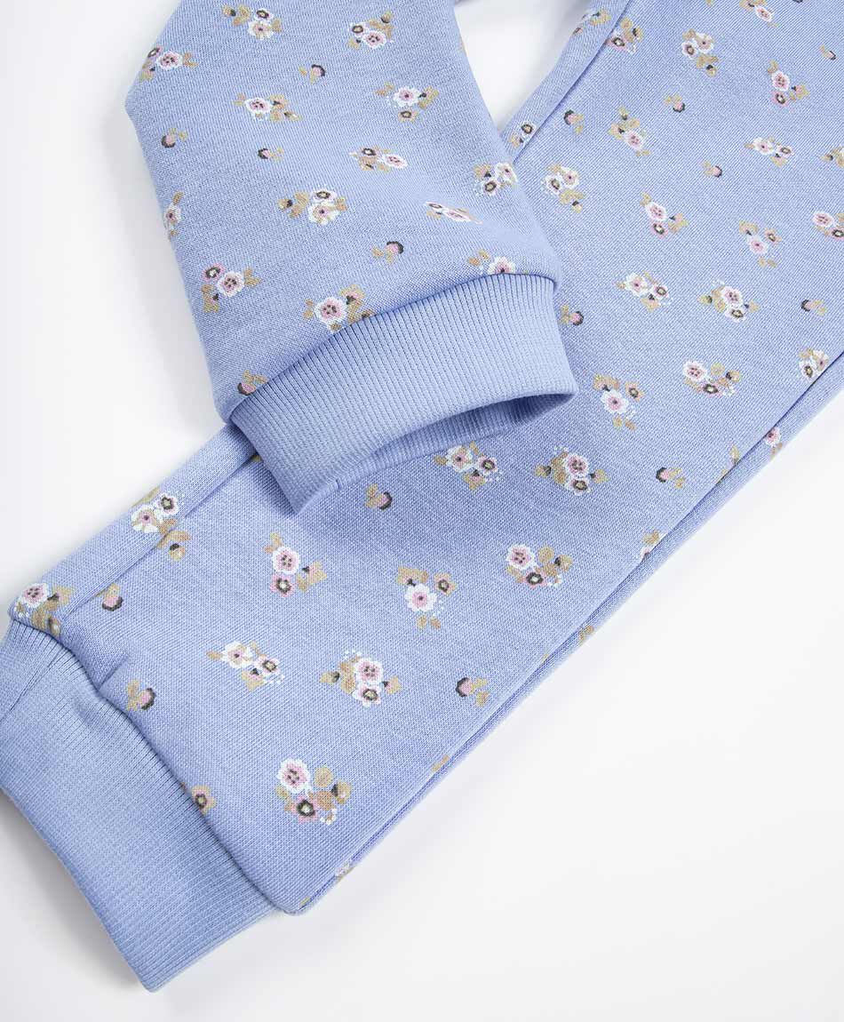 Buzo beb&eacute; lila florcitas