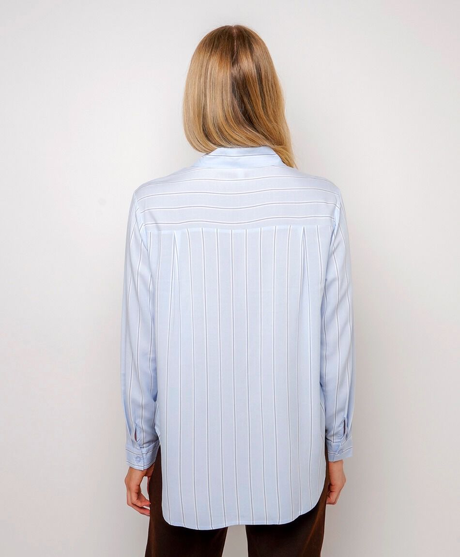 Camisa mujer camisera listada