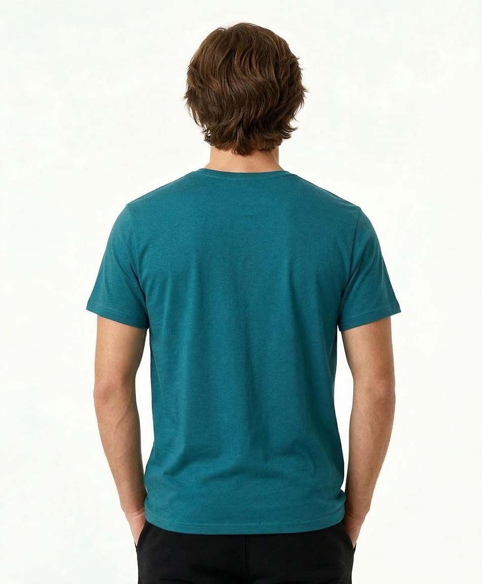 Remera deportiva hombre cuadro ondas